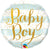 Baby Boy Blue Stripe 9" Air-fill Balloon (requires heat sealing)