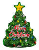 Merry Christmas Tree (requires heat-sealing) 14″ Balloon