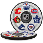 NHL Round Dinner Plates (8 Pk) 9"