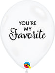 Simply You're My Favorite Clear 11″ Latex Balloons (50 count)