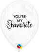 Simply You're My Favorite Clear 11″ Latex Balloons (50 count)