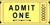 Single Ticket Roll - Yellow