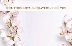Enclosure Card - Thoughts/Prayers (50 count)