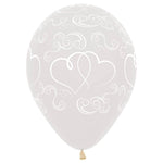 Crossed Hearts 11″ Latex Balloons (6 count)