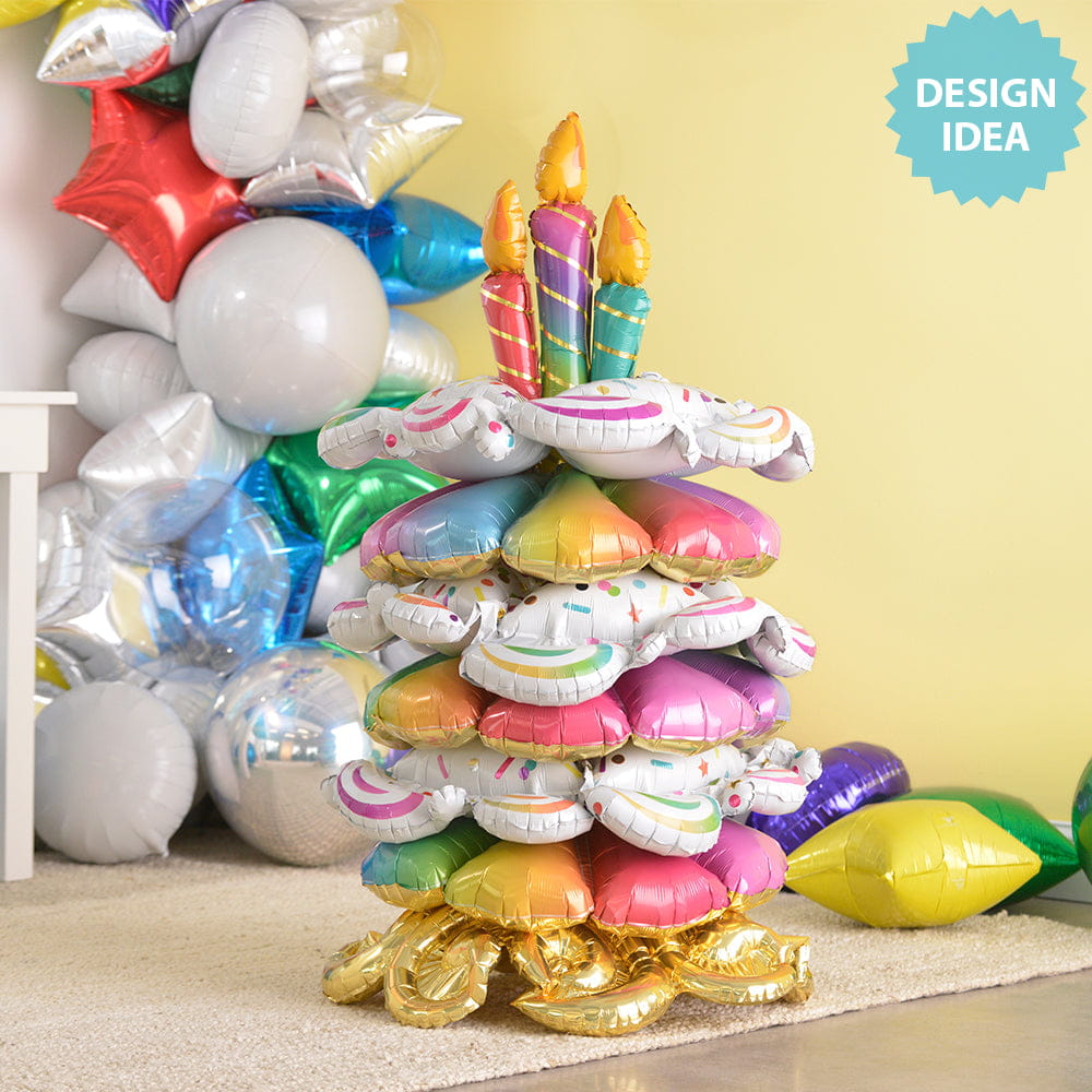 Birthday Cake Stacker 46″ Balloon – instaballoons Wholesale