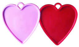 8 Gram Balloon Heart Weights - Red & Pink (100 Count)