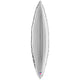Tapered Leaf Silver 34"  Foil Balloon