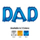 Dad - Anagram Letters Kit 34" Foil