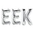 Eek - Northstar Letters Kit (Air-Fill Only) 16" Silver Foil