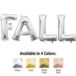 Fall - Anagram Letters Kit (air-fill Only) Gold 16″ Balloons