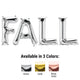 Fall - Northstar Letters Kit (air-fill Only) Silver 16″ Balloons