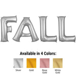 Fall - Anagram Letters Kit Silver 34″ Balloons