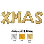 Xmas - Anagram Letters Kit Silver 34″ Balloons