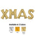 Xmas - Anagram Letters Kit White Gold 34″ Balloons