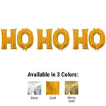 Ho Ho Ho - Anagram Letters Kit (air-fill Only) Silver 16″ Balloons