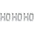 Ho Ho Ho - Northstar Letters Kit (Air-Fill Only) 16" Foil