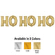 Ho Ho Ho - Anagram Letters Kit White Gold 34″ Balloons