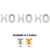 Ho Ho Ho - Megaloon Letters Kit Gold 40″ Balloons