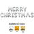 Merry Christmas - Anagram Letters Kit (air-fill Only) White Gold 16″ Balloons