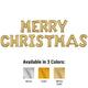 Merry Christmas - Anagram Letters Kit Gold 34″ Balloons