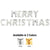 Merry Christmas - Megaloon Letters Kit Silver 40″ Balloons