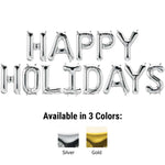Happy Holidays - Northstar Letters Kit (Air-Fill Only) 16" Foil