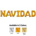 Navidad - Anagram Letters Kit White Gold 34″ Balloons