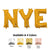 NYE - Anagram Letters Kit (air-fill Only) Silver 16″ Balloons