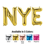 NYE - Northstar Letters Kit (air-fill Only) Blue 16″ Balloons