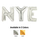 NYE - Megaloon Letters Kit Silver 40″ Balloons