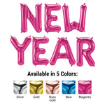 New Year - Northstar Letters Kit (Air-Fill Only) 16" Foil Balloon