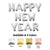 Happy New Year - Anagram Letters Kit (air-fill Only) Silver 16″ Balloons