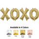 Xoxo - Anagram Letters Kit (air-fill Only) Rose Gold 16″ Balloons