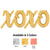 Xoxo - Betallic Script Letters Kit (air-fill Only) Gold (4 count)