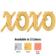 Xoxo - Betallic Script Letters Kit (air-fill Only) Gold (4 count)