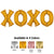 Xoxo - Anagram Letters Kit Rose Gold 34″ Balloons