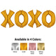 Xoxo - Anagram Letters Kit Rose Gold 34″ Balloons
