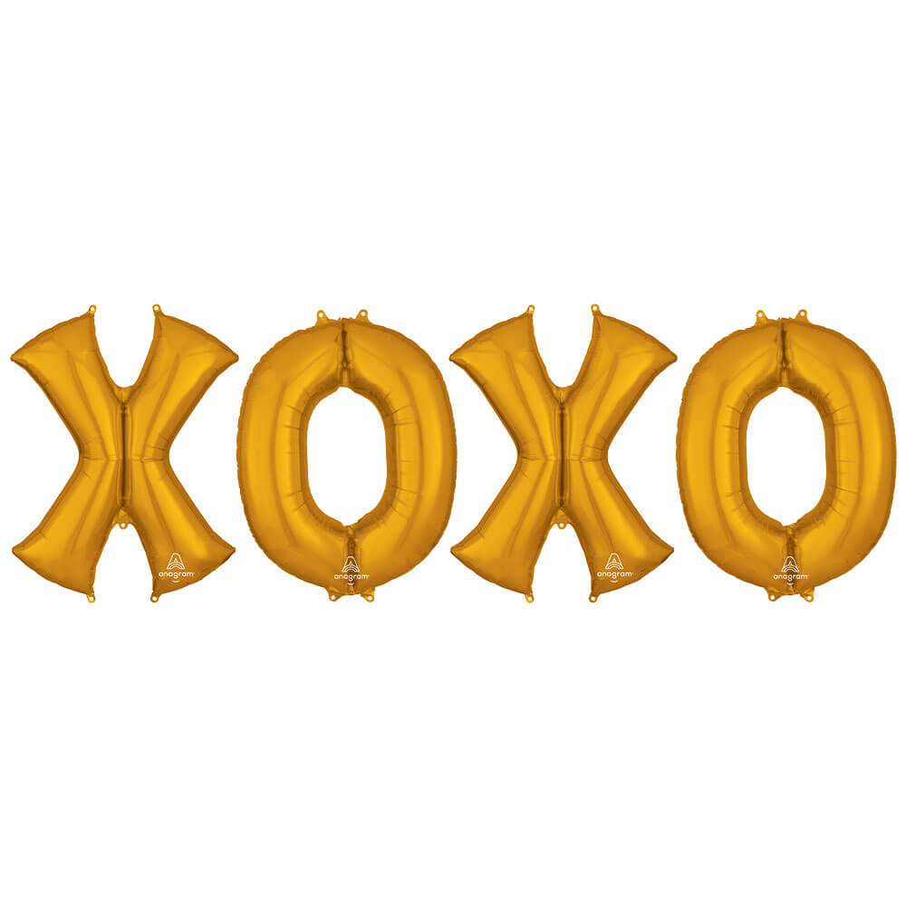 Xoxo - Anagram Letters Kit Rose Gold 34″ Balloons – instaballoons Wholesale