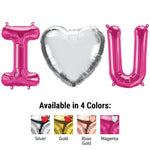 I (Heart) U - Northstar Letters Kit (Air-Fill Only) 16" Foil