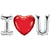 I (Heart) U - Northstar Letters Kit (Air-Fill Only) 16" Foil