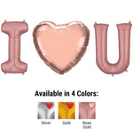 I (Heart) U - Anagram Letters Kit 34" Foil