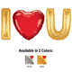 I (Heart) U - Megaloon Letters Kit 40" Foil