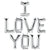 I Love You - Northstar Letters Kit (Air-Fill Only) 16" Foil
