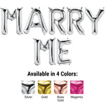 Marry Me - Northstar Letters Kit (Air-Fill Only) 16" Foil