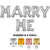 Marry Me - Anagram Letters Kit Rose Gold 34″ Balloons