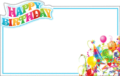 Enclosure Card - Happy Birthday Psychedelic (50 count)