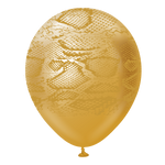 Safari Snake Gold Print Mirror Gold 12″ Latex Balloons (25 count)