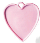8G Pink Heart-Shaped Weight (100 count)