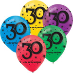 30 - The Party Continues 12″ Latex Balloons (15 count)