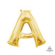 Letter A - Anagram - Gold (air-fill Only) 16″ Balloon